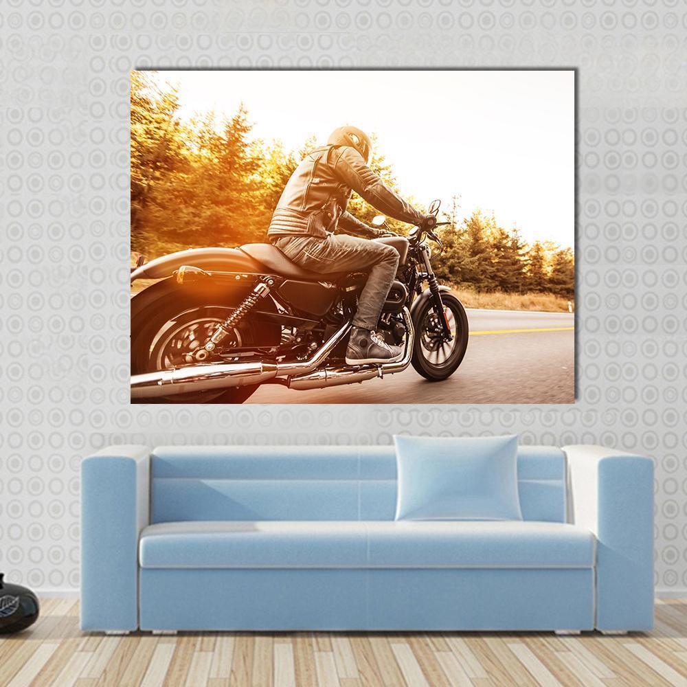 High Power Motorcycle Canvas Wall Art-1 Piece-Gallery Wrap-48" x 32"-Tiaracle
