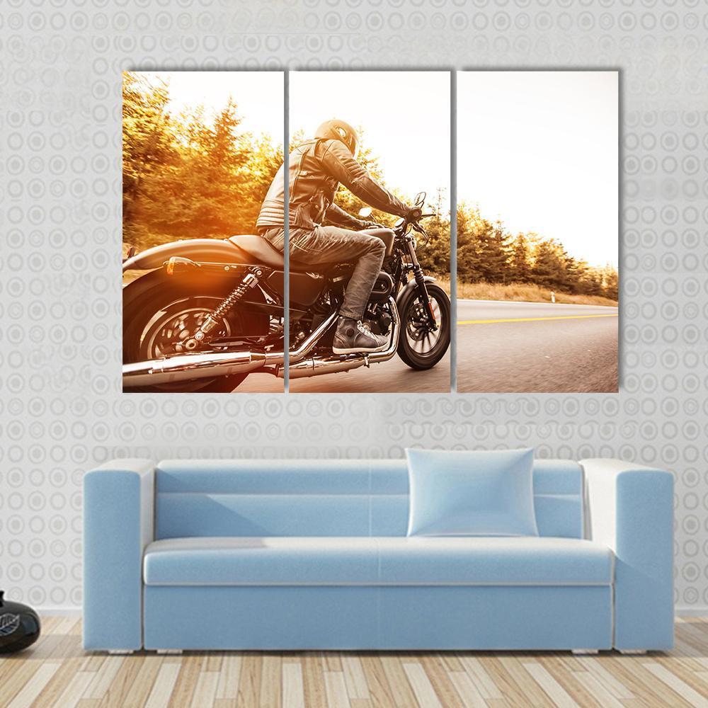 High Power Motorcycle Canvas Wall Art-3 Horizontal-Gallery Wrap-37" x 24"-Tiaracle