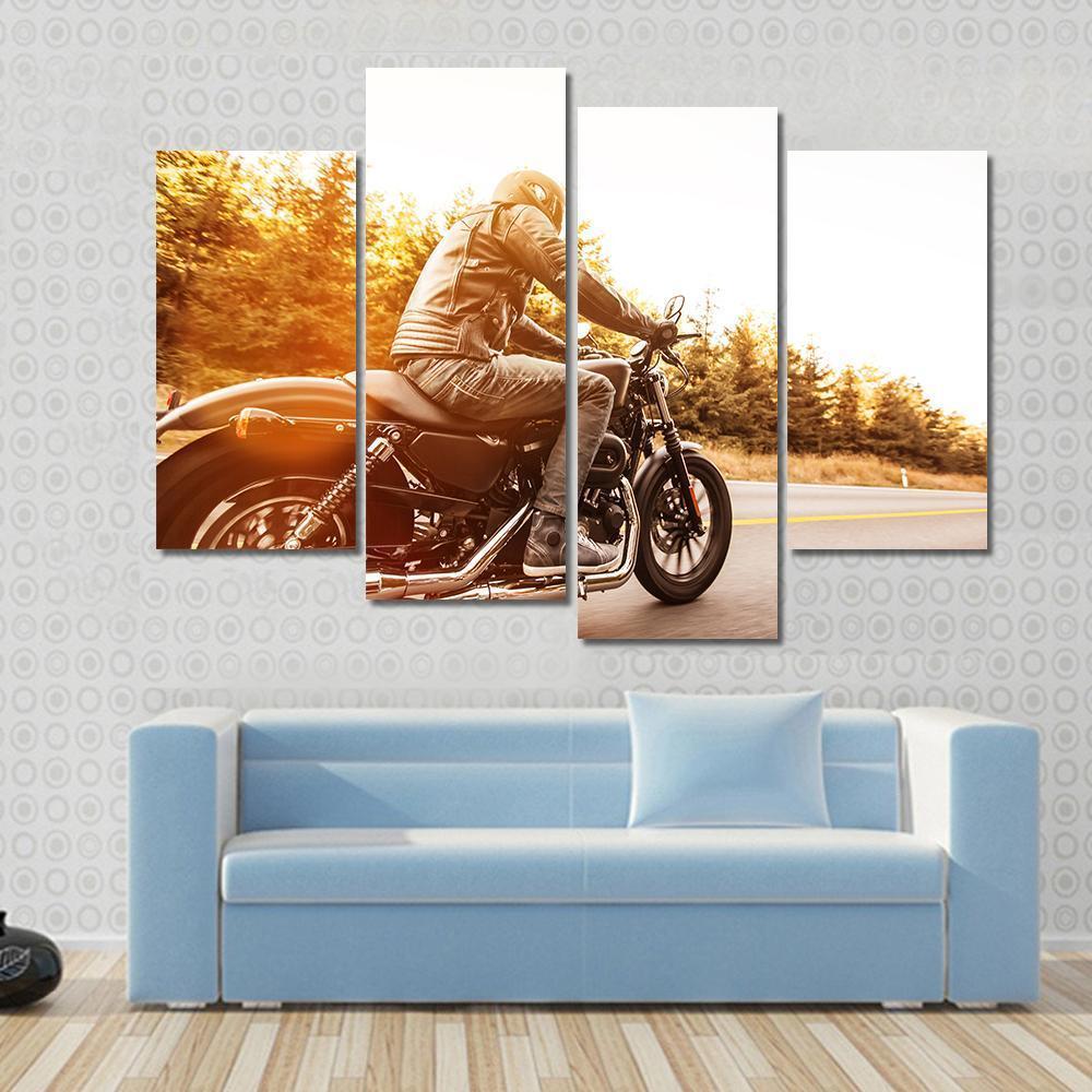 High Power Motorcycle Canvas Wall Art-4 Pop-Gallery Wrap-50" x 32"-Tiaracle