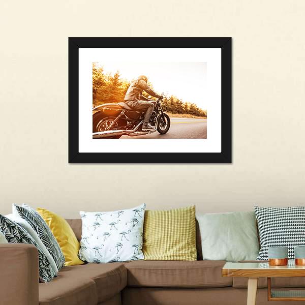 High Power Motorcycle Canvas Wall Art-1 Piece-Framed Print-20" x 16"-Tiaracle