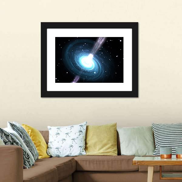 Highly Magnetized Pulsar Canvas Wall Art-1 Piece-Framed Print-20" x 16"-Tiaracle