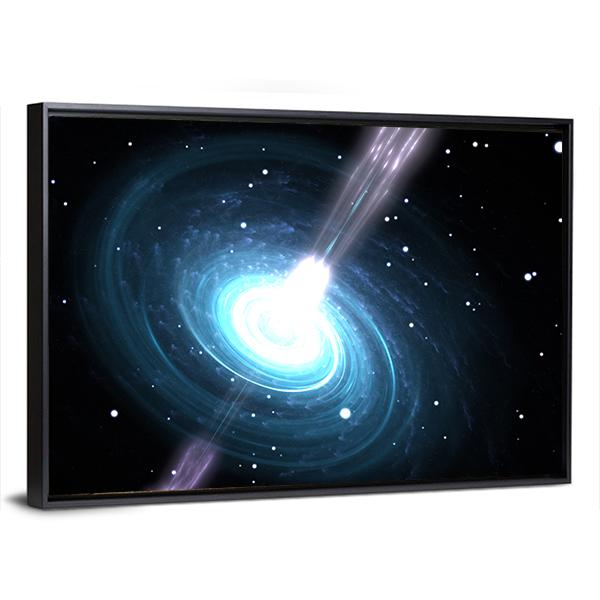 Highly Magnetized Pulsar Canvas Wall Art-3 Horizontal-Gallery Wrap-25" x 16"-Tiaracle