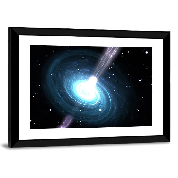 Highly Magnetized Pulsar Canvas Wall Art-3 Horizontal-Gallery Wrap-25" x 16"-Tiaracle