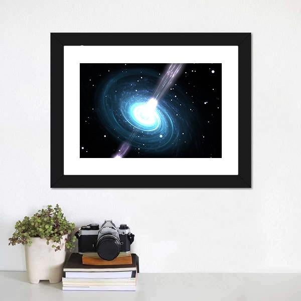 Highly Magnetized Pulsar Canvas Wall Art-3 Horizontal-Gallery Wrap-25" x 16"-Tiaracle
