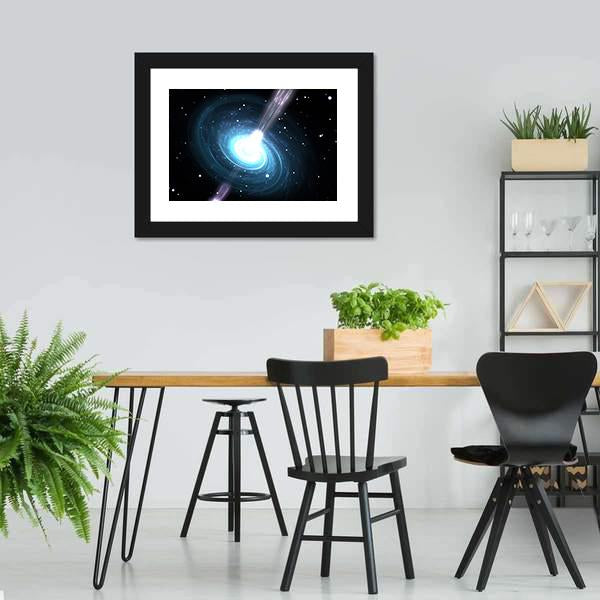 Highly Magnetized Pulsar Canvas Wall Art-3 Horizontal-Gallery Wrap-25" x 16"-Tiaracle