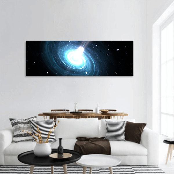 Highly Magnetized Pulsar Panoramic Canvas Wall Art-1 Piece-36" x 12"-Tiaracle