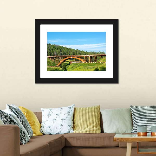 Highway Overpass In Black Hills Canvas Wall Art-5 Horizontal-Gallery Wrap-22" x 12"-Tiaracle