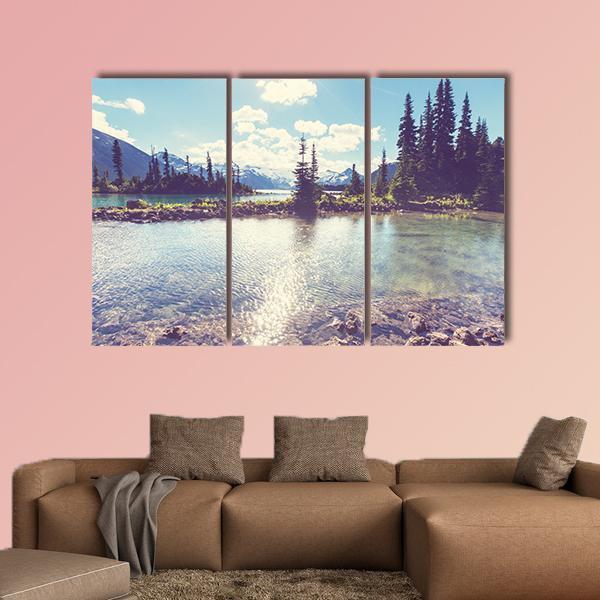 Hike In Garibaldi Lake Canvas Wall Art-3 Horizontal-Gallery Wrap-37" x 24"-Tiaracle