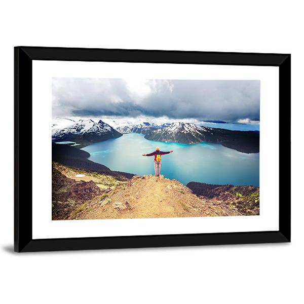 Hike To Garibaldi Lake Canvas Wall Art-3 Horizontal-Gallery Wrap-25" x 16"-Tiaracle