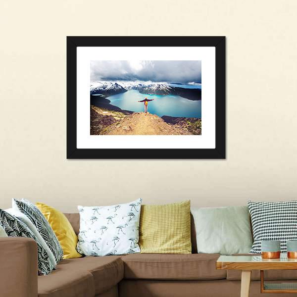 Hike To Garibaldi Lake Canvas Wall Art-3 Horizontal-Gallery Wrap-25" x 16"-Tiaracle