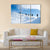 Hikers In Winter Mountain Canvas Wall Art-3 Horizontal-Gallery Wrap-37" x 24"-Tiaracle