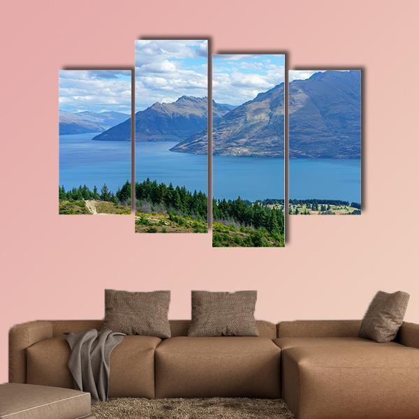 Queenstown Hill Walkway Canvas Wall Art-4 Pop-Gallery Wrap-50" x 32"-Tiaracle
