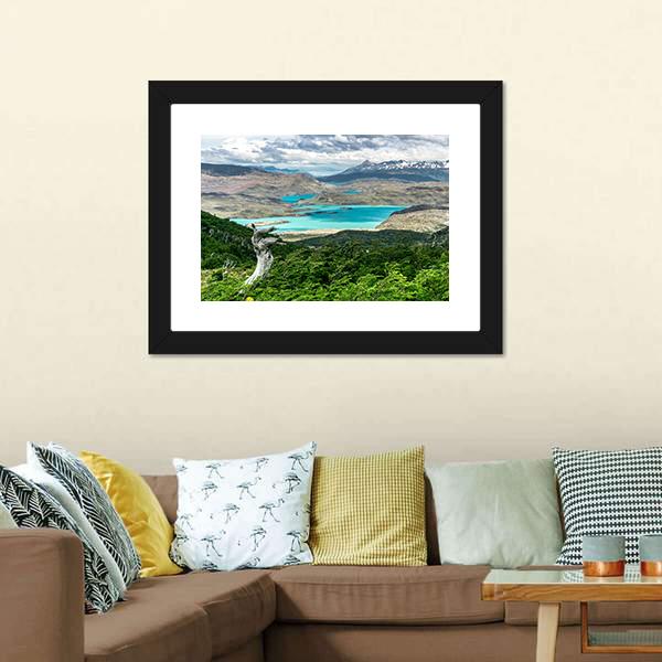 Hiking To Britanico Canvas Wall Art-3 Horizontal-Gallery Wrap-25" x 16"-Tiaracle