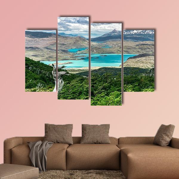 Hiking To Britanico Canvas Wall Art-4 Pop-Gallery Wrap-50" x 32"-Tiaracle