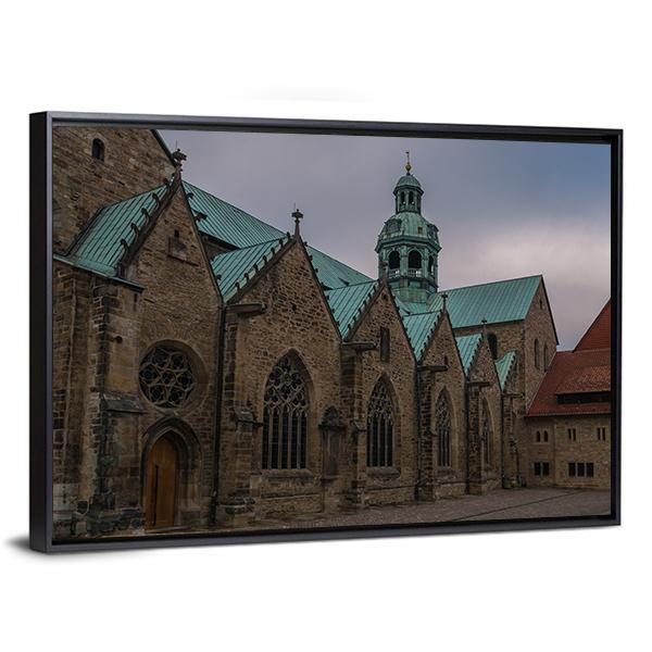 Hildesheim Cathedral Germany Canvas Wall Art-3 Horizontal-Gallery Wrap-25" x 16"-Tiaracle