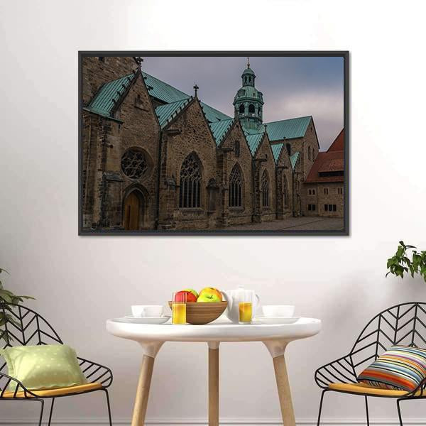 Hildesheim Cathedral Germany Canvas Wall Art-3 Horizontal-Gallery Wrap-25" x 16"-Tiaracle