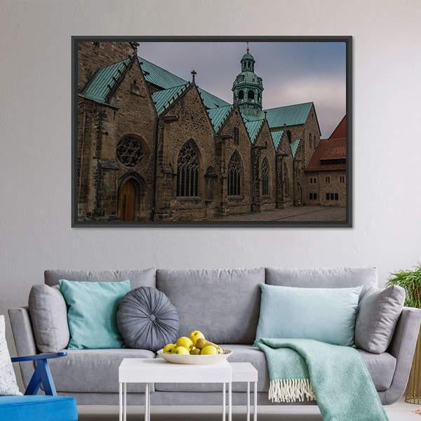 Hildesheim Cathedral Germany Canvas Wall Art-3 Horizontal-Gallery Wrap-25" x 16"-Tiaracle