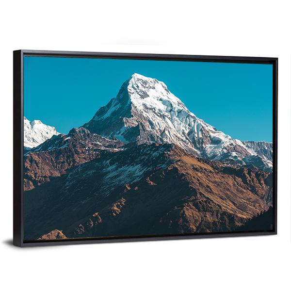 Himalaya Mountains Nepal Canvas Wall Art-3 Horizontal-Gallery Wrap-25" x 16"-Tiaracle