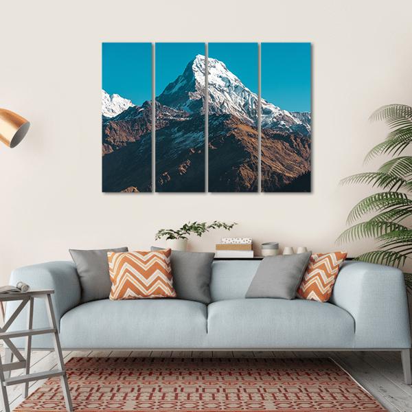 Himalaya Mountains Nepal Canvas Wall Art-5 Horizontal-Gallery Wrap-22" x 12"-Tiaracle