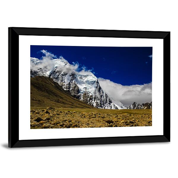 Himalayan Mountains Canvas Wall Art-5 Horizontal-Gallery Wrap-22" x 12"-Tiaracle