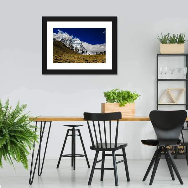 Himalayan Mountains Canvas Wall Art-5 Horizontal-Gallery Wrap-22" x 12"-Tiaracle