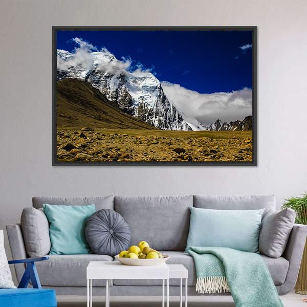Himalayan Mountains Canvas Wall Art-3 Horizontal-Gallery Wrap-25" x 16"-Tiaracle