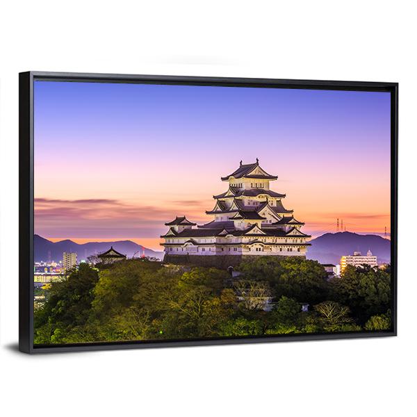 Himeji Castle Japan Canvas Wall Art-3 Horizontal-Gallery Wrap-25" x 16"-Tiaracle