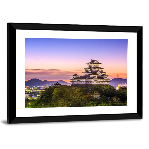 Himeji Castle Japan Canvas Wall Art-3 Horizontal-Gallery Wrap-25" x 16"-Tiaracle
