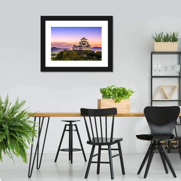 Himeji Castle Japan Canvas Wall Art-5 Horizontal-Gallery Wrap-22" x 12"-Tiaracle