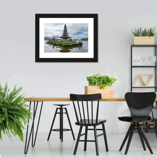 Hindu Temple Indonesia Vertical Canvas Wall Art-3 Vertical-Gallery Wrap-12" x 25"-Tiaracle