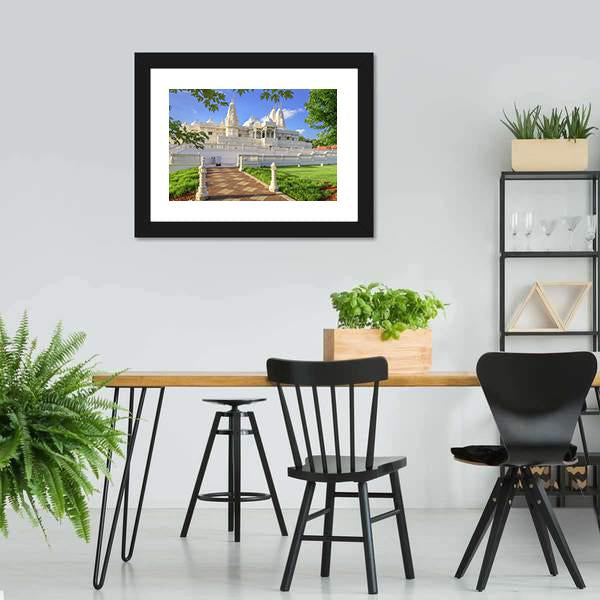 Hindu Temple Of Atlanta Georgia Canvas Wall Art-3 Horizontal-Gallery Wrap-25" x 16"-Tiaracle