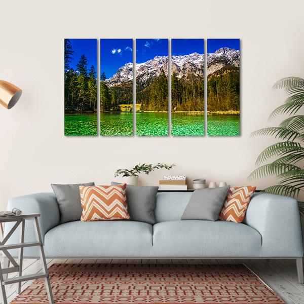 Hintersee Lake Canvas Wall Art-5 Horizontal-Gallery Wrap-22" x 12"-Tiaracle