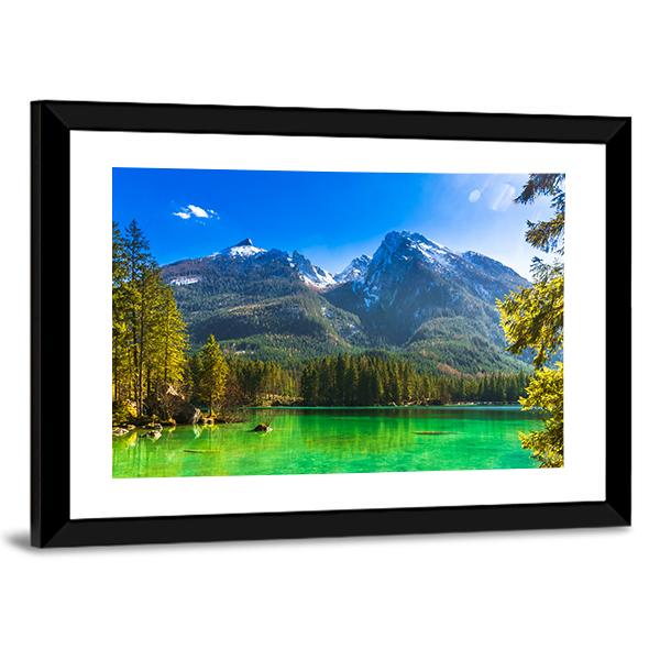 Hintersee Lake Germany Canvas Wall Art-3 Horizontal-Gallery Wrap-25" x 16"-Tiaracle