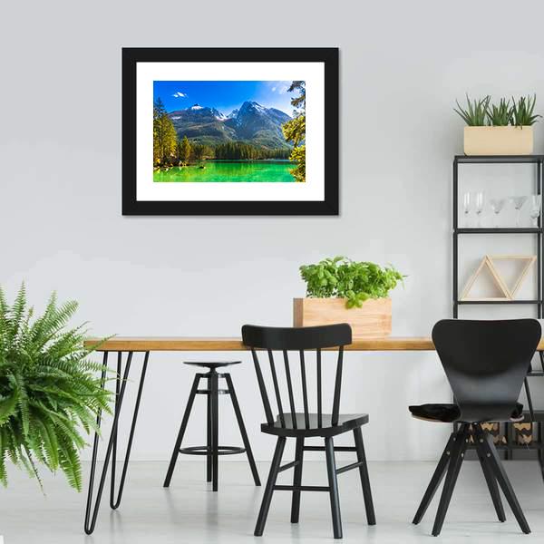 Hintersee Lake Germany Canvas Wall Art-3 Horizontal-Gallery Wrap-25" x 16"-Tiaracle