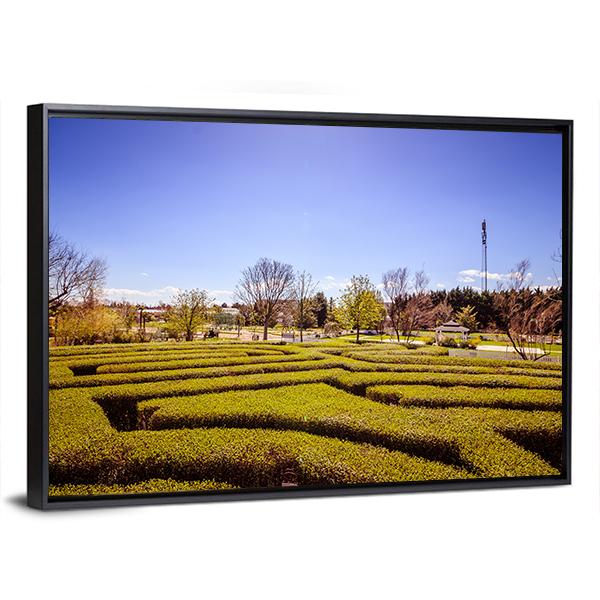 Hirschstetten Garden In Vienna Canvas Wall Art-3 Horizontal-Gallery Wrap-25" x 16"-Tiaracle