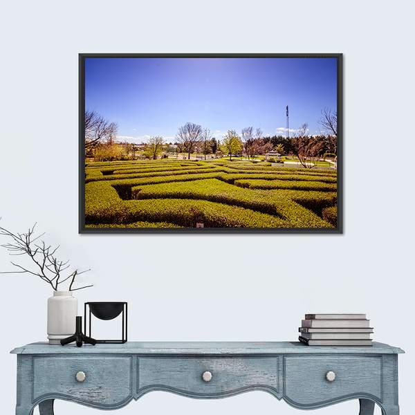 Hirschstetten Garden In Vienna Canvas Wall Art-3 Horizontal-Gallery Wrap-25" x 16"-Tiaracle
