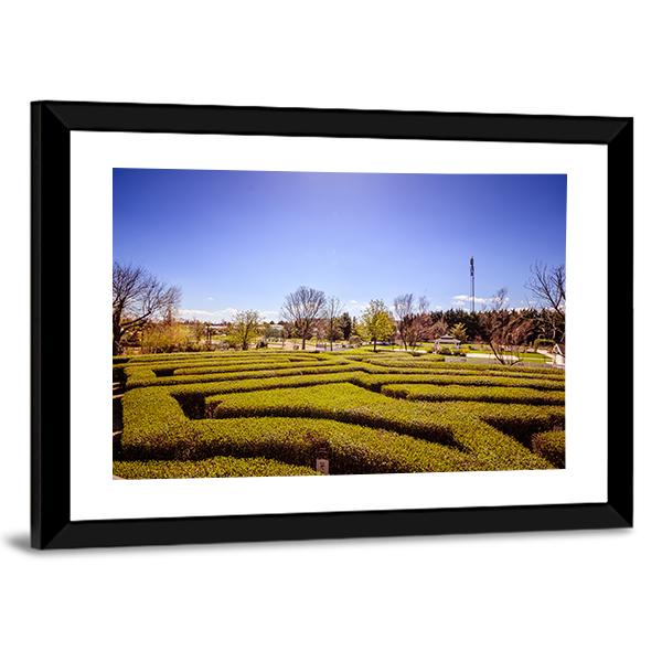 Hirschstetten Garden In Vienna Canvas Wall Art-3 Horizontal-Gallery Wrap-25" x 16"-Tiaracle