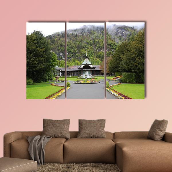 Casino Kursaal In Interlaken Canvas Wall Art-3 Horizontal-Gallery Wrap-37" x 24"-Tiaracle