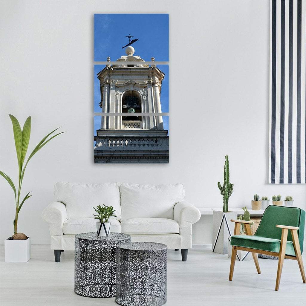Historic Center In Lisbon Portugal Vertical Canvas Wall Art-3 Vertical-Gallery Wrap-12" x 25"-Tiaracle