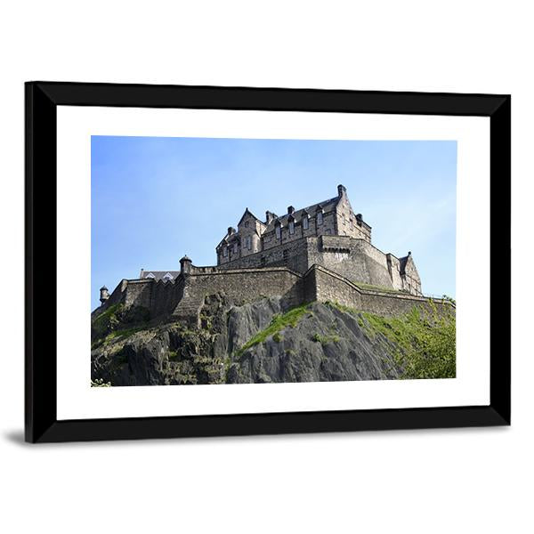 Historic Edinburgh Castle Canvas Wall Art-3 Horizontal-Gallery Wrap-25" x 16"-Tiaracle