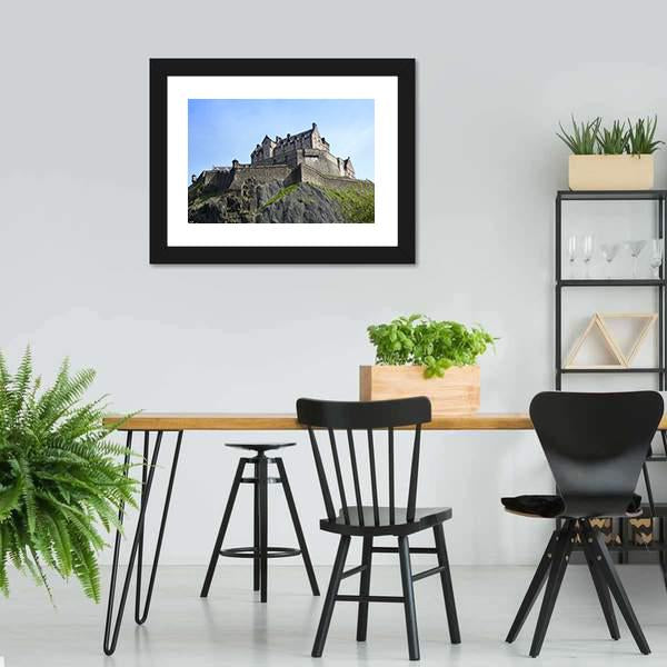 Historic Edinburgh Castle Canvas Wall Art-5 Horizontal-Gallery Wrap-22" x 12"-Tiaracle