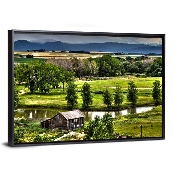 Historic Family Homestead Canvas Wall Art-3 Horizontal-Gallery Wrap-25" x 16"-Tiaracle