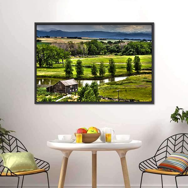 Historic Family Homestead Canvas Wall Art-3 Horizontal-Gallery Wrap-25" x 16"-Tiaracle