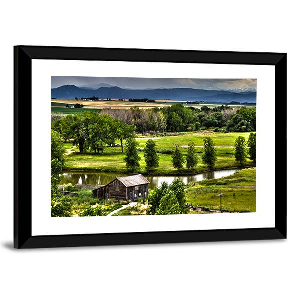 Historic Family Homestead Canvas Wall Art-3 Horizontal-Gallery Wrap-25" x 16"-Tiaracle