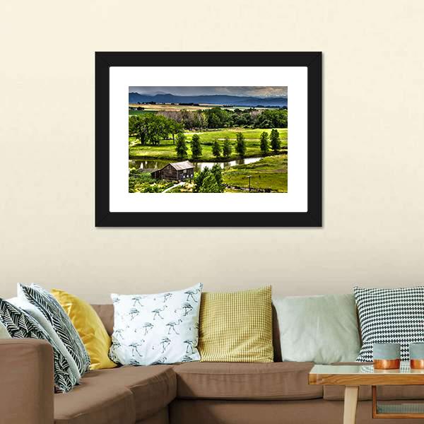 Historic Family Homestead Canvas Wall Art-3 Horizontal-Gallery Wrap-25" x 16"-Tiaracle