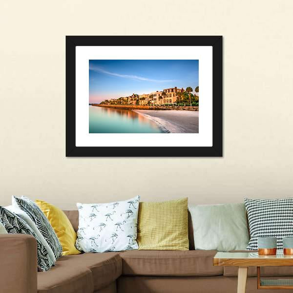 Historic Homes In Charleston Canvas Wall Art-3 Horizontal-Gallery Wrap-25" x 16"-Tiaracle