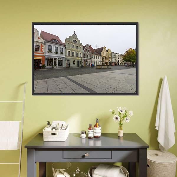 Historic Part Of Town Alt Market Canvas Wall Art-1 Piece-Floating Frame-24" x 16"-Tiaracle