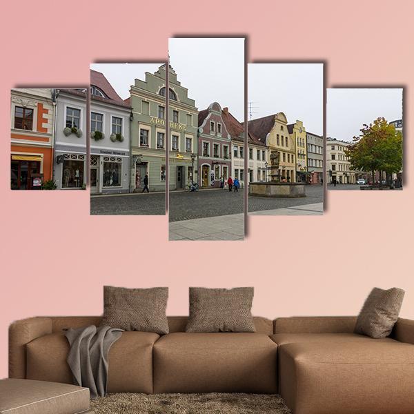 Historic Part Of Town Alt Market Canvas Wall Art-5 Star-Gallery Wrap-62" x 32"-Tiaracle
