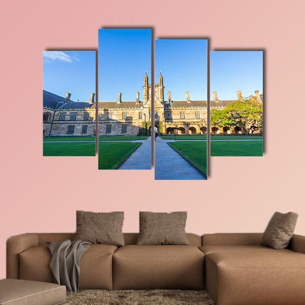 Quadrant Building At Sydney Canvas Wall Art-4 Pop-Gallery Wrap-50" x 32"-Tiaracle