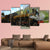 Historic Steam Train Canvas Wall Art-5 Star-Gallery Wrap-62" x 32"-Tiaracle